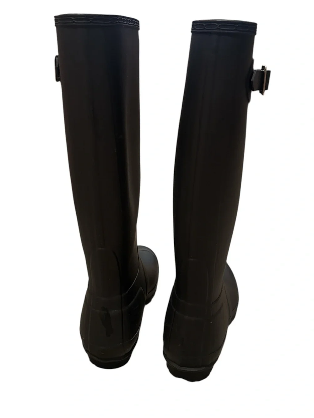 Black tall hunter rain boots - size 7